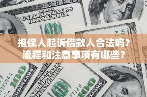北京担保人起诉借款人合法吗？流程和注意事项有哪些？