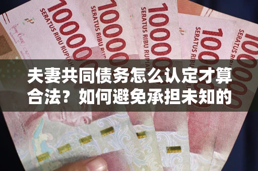 北京夫妻共同债务怎么认定才算合法？如何避免承担未知的债务风险？